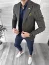 Tinuta barbati smart casual Pantaloni + Camasa + Sacou 10111