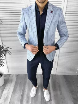 Tinuta barbati smart casual Pantaloni + Camasa + Sacou 10116
