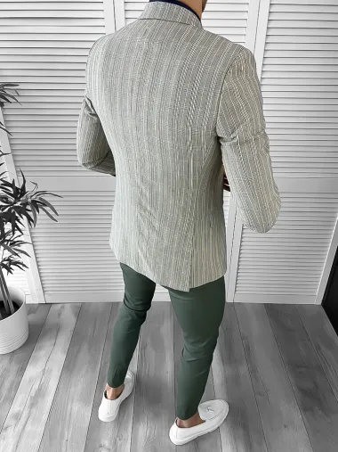 Sacou barbati slim fit in carouri 10123 P18-1.3