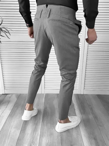 Pantaloni barbati eleganti gri 7149 P19-5.1