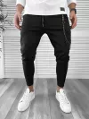 Pantaloni de trening negri conici 10060 O2-4.3