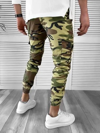 Pantaloni barbati casual cargo 7043 D5-4.2