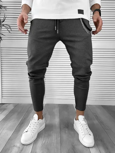 Pantaloni barbati casual gri 7129 122-3.4