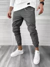 Pantaloni barbati casual gri inchis 7182 G6-1