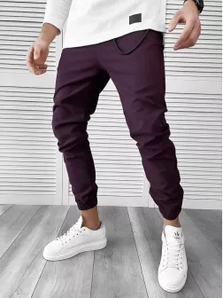 Pantaloni barbati casual mov 7182 37-5