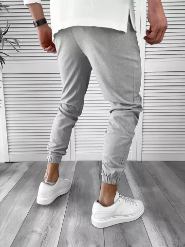 Pantaloni barbati casual gri 7182 B12-3