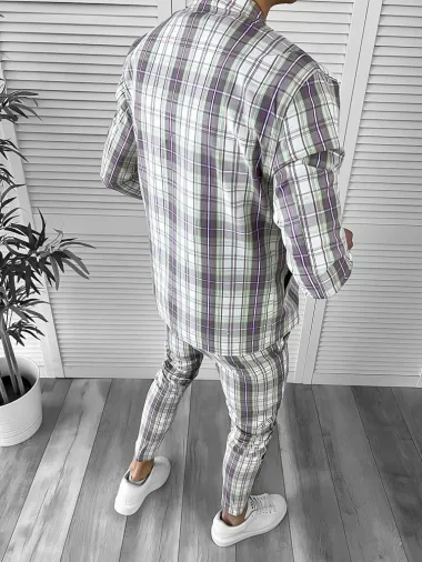 Trening barbati slim fit Pantaloni + Hanorac 10039 D7-2