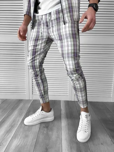Trening barbati slim fit Pantaloni + Hanorac 10039 D7-2