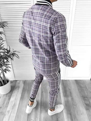 Trening barbati slim fit Pantaloni + Hanorac 10023 D6-5.2