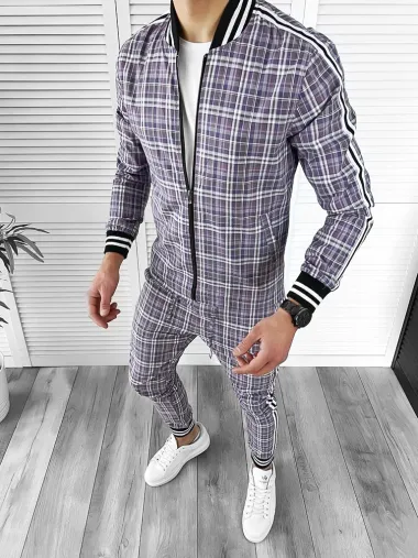 Trening barbati slim fit Pantaloni + Hanorac 10023 D6-5.2