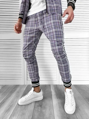 Trening barbati slim fit Pantaloni + Hanorac 10023 D6-5.2