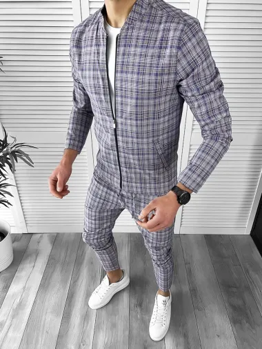 Trening barbati slim fit Pantaloni + Hanorac 10031 P19-5.3