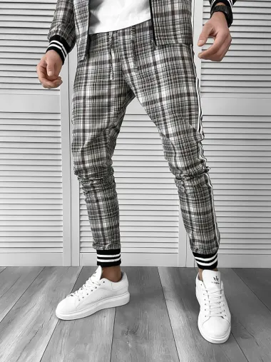 Trening barbati slim fit Pantaloni + Hanorac 10021 P19-5.2
