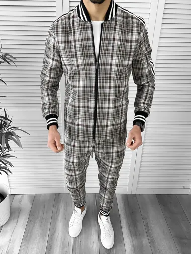 Trening barbati slim fit Pantaloni + Hanorac 10021 P19-5.2