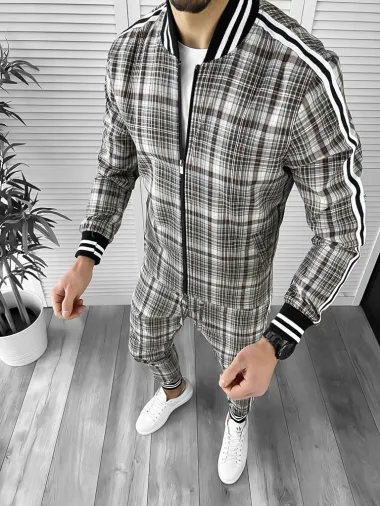 Trening barbati slim fit Pantaloni + Hanorac 10021 P19-5.2