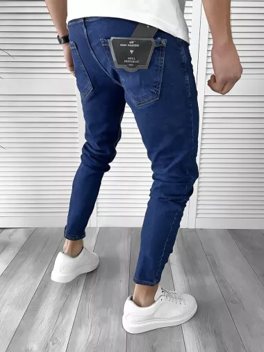 Blugi barbati conici albastri 1690 G1-2