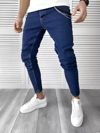 Blugi barbati conici albastri 1690 G1-2