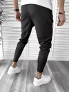 Pantaloni de trening conici negri B9869 D3-5.4