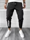 Pantaloni de trening conici negri B9870 4-5.1