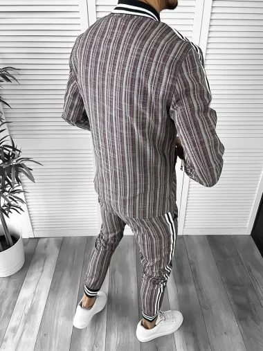 Trening barbati slim fit Pantaloni + Hanorac B9875 15-2.3