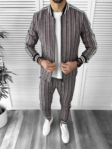 Trening barbati slim fit Pantaloni + Hanorac B9875 15-2.3