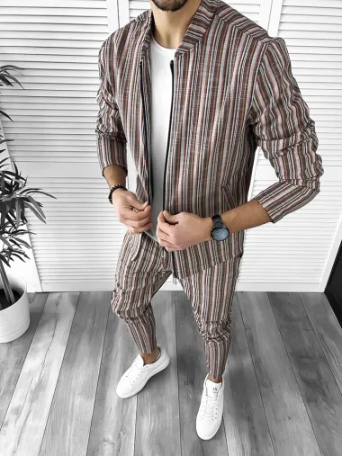 Trening barbati slim fit Pantaloni + Hanorac B9885 P18-5.2