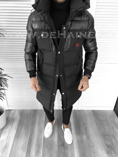 Geaca barbati groasa neagra de iarna B9798 57-3