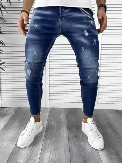Blugi barbati conici albastri 350 F2-1*