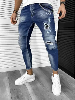 Blugi barbati conici albastri 352 M3-2.1