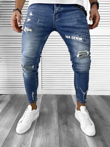 Blugi barbati conici albastri 365 G5-2