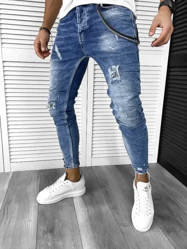 Blugi barbati conici albastri 368 M3-4.1
