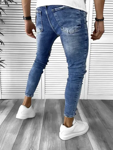 Blugi barbati conici albastri 368 M3-4.1