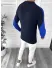 Pulover barbati gros slim fit bleumarin T3594 k20