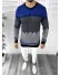 Pulover barbati gros slim fit bleumarin ZR T3626 106-4