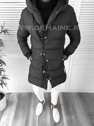 Geaca barbati groasa neagra de iarna 1100 66-5