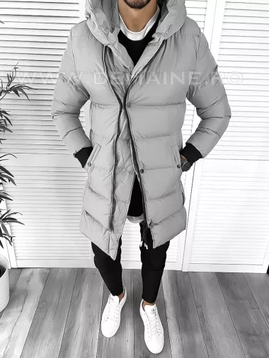 Geaca barbati groasa gri de iarna 1100 T11-1