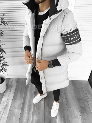 Geaca barbati groasa gri de iarna 9020 57-2