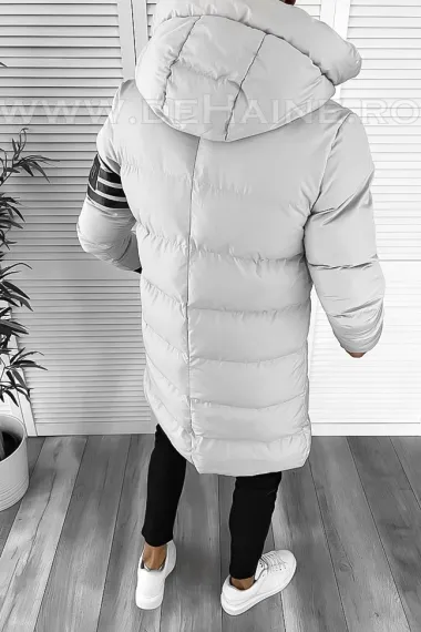 Geaca barbati groasa gri de iarna 9020 57-2