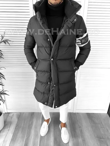 Geaca barbati groasa neagra de iarna 9020 76-5