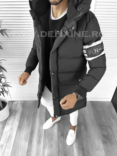 Geaca barbati groasa neagra de iarna 9020 76-5