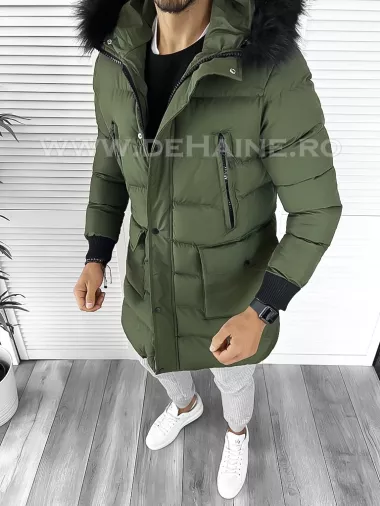 Geaca barbati groasa kaki de iarna 5040 59-3