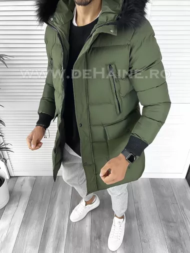 Geaca barbati groasa kaki de iarna 5040 59-3