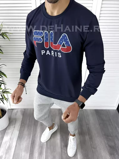 Bluza barbati slim fit bleumarin B9640 D5-2.2