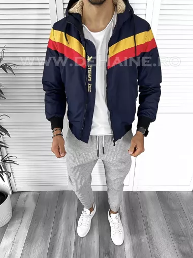 Geaca barbati bleumarin de iarna B9613 57-1