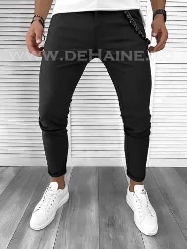 Pantaloni barbati casual negri B9595 D3-4.1