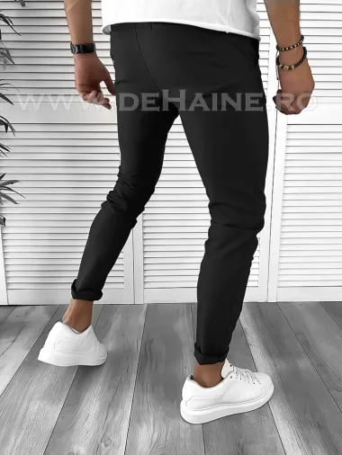 Pantaloni barbati casual negri B9595 D3-4.1