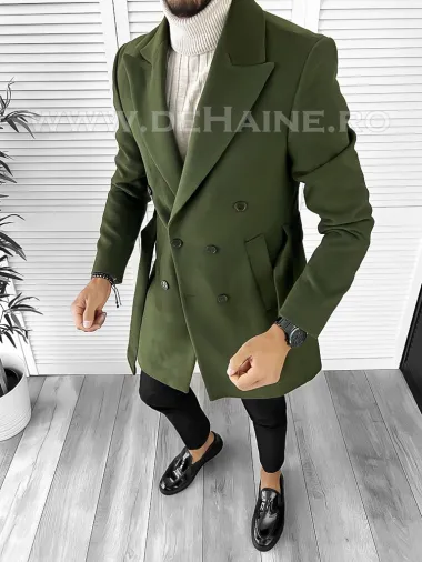 Palton barbati kaki B9552 119-4