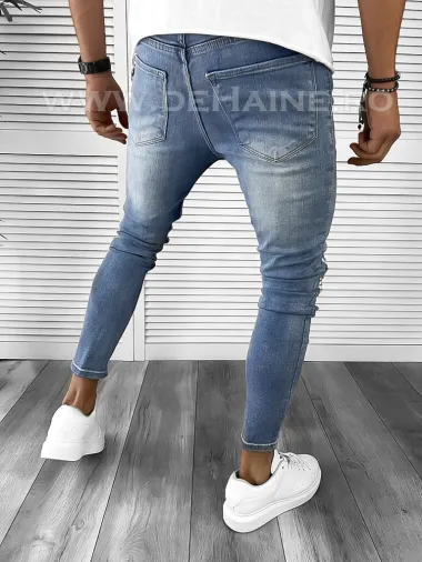 Blugi barbati conici albastri 363 G5-2