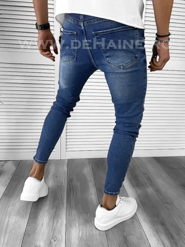 Blugi barbati conici albastri b3775 M3-4.1