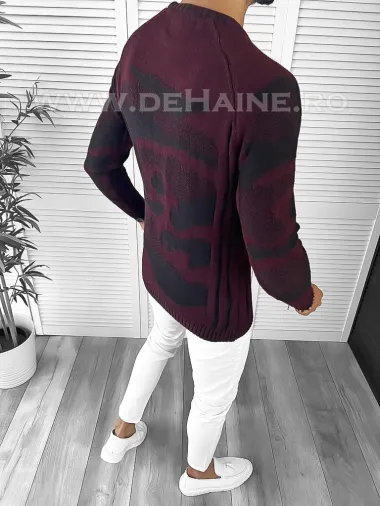 Pulover barbati gros slim fit grena ZR T3633 i13-3.3